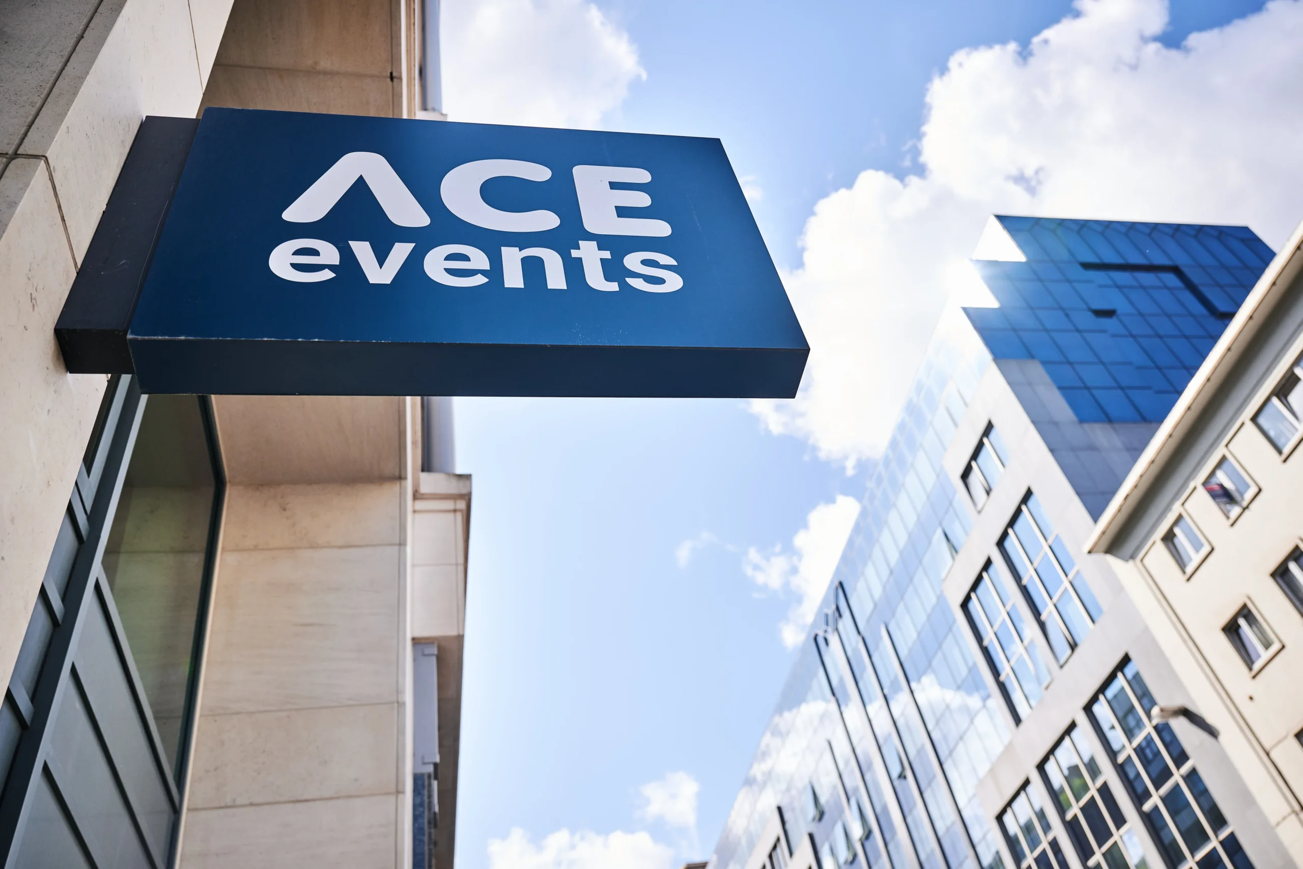ACe Events logo below outside shot view with building David Plas 29882 scaled